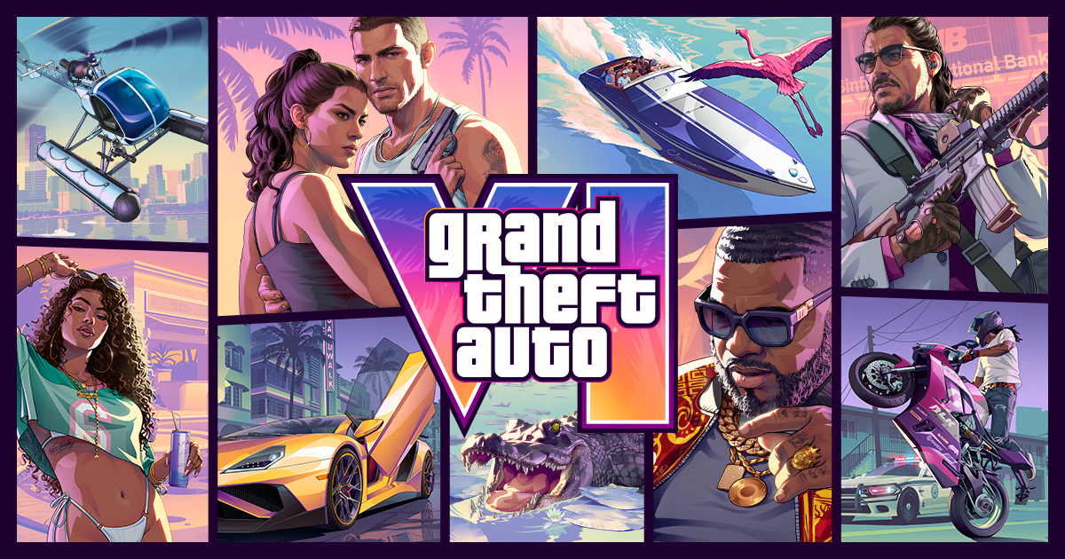 Key art officiel de Grand Theft Auto VI