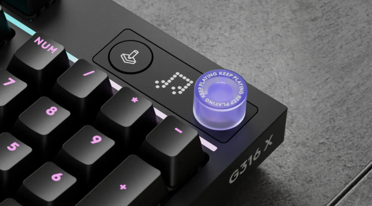 Clavier gaming Logitech G316 X (molette et écran intégré)