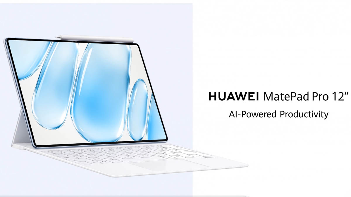 La tablette Huawei MatePad Pro 12 pouces avec son clavier Glide et son stylet
