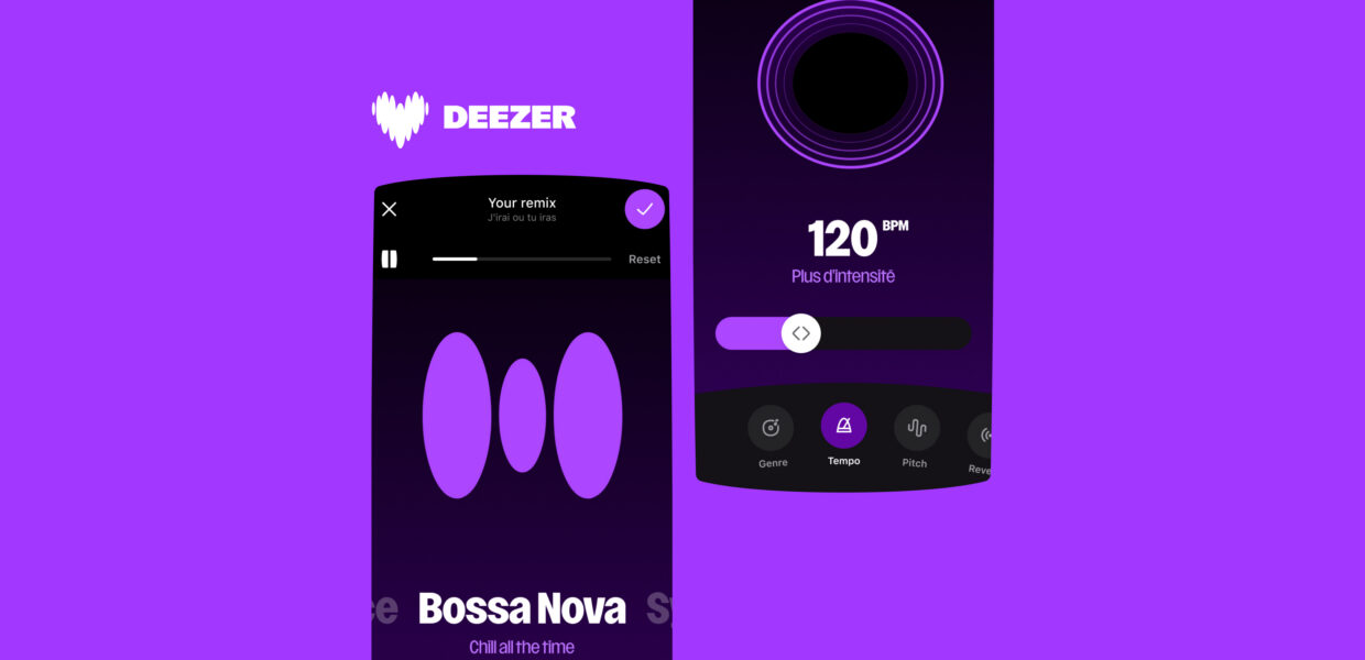 Visuel officiel Deezer Remix Lab, l'outil de remix intégré à l'application
