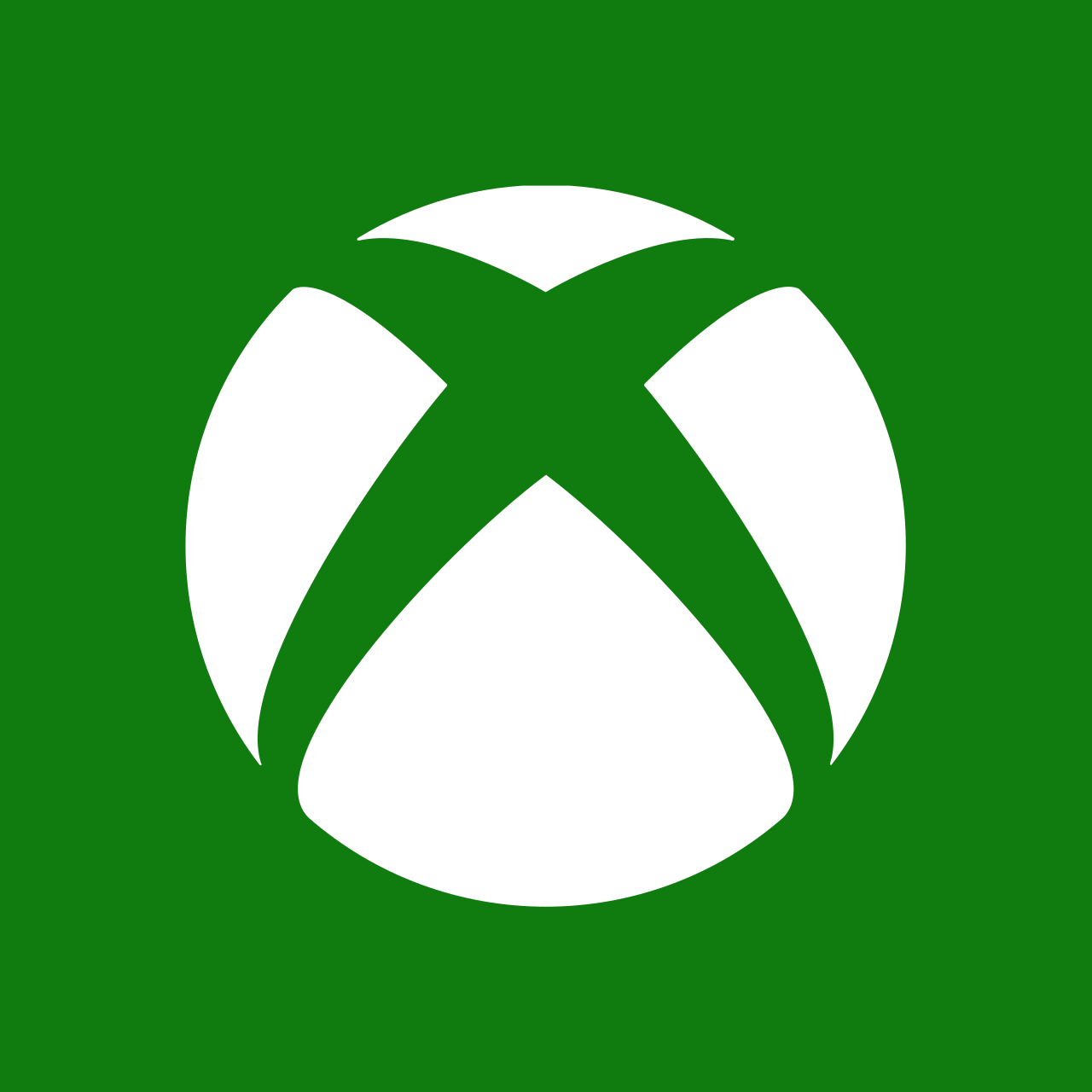 Logo officiel de Xbox : sphère verte marquée d'un X blanc