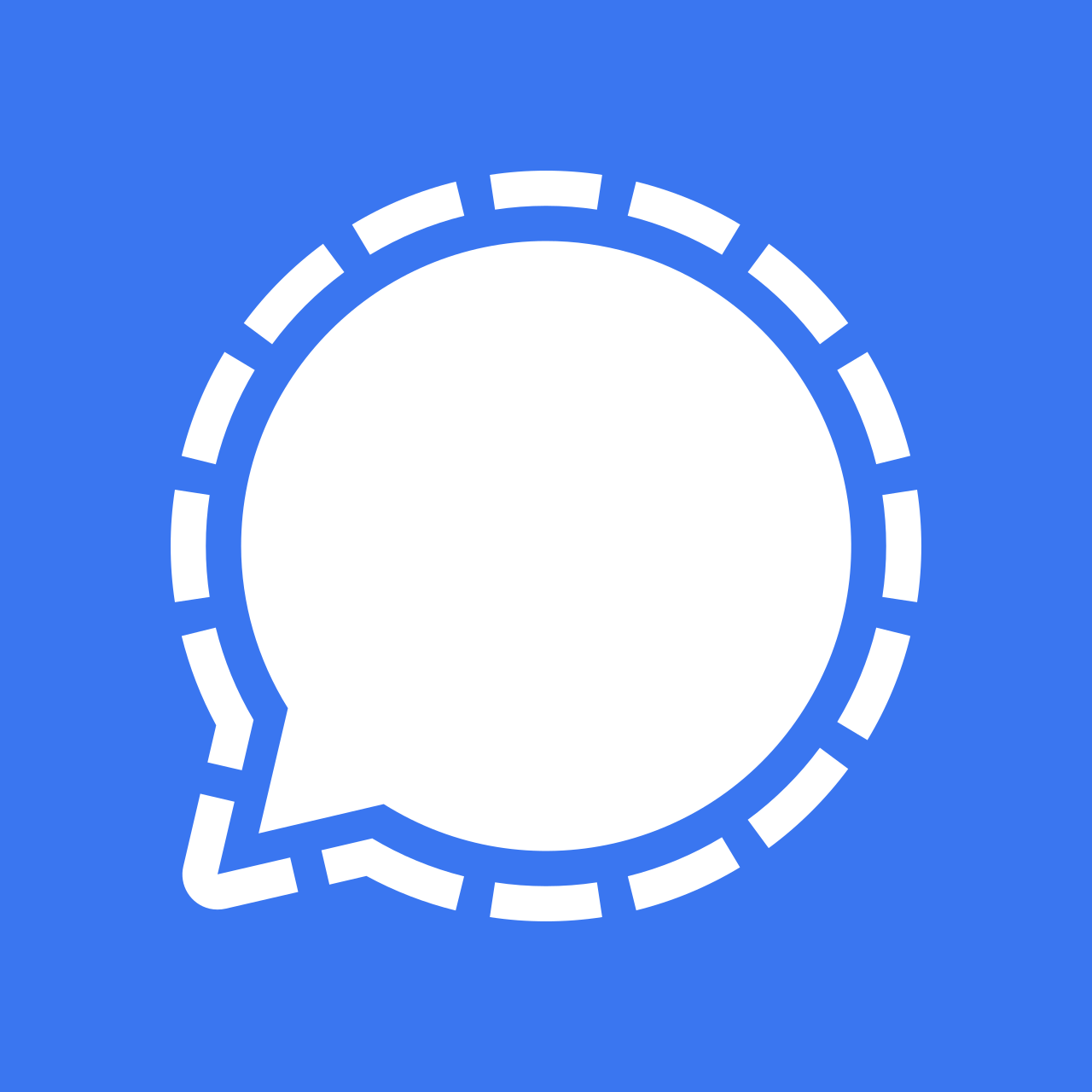 Logo officiel de la messagerie Signal
