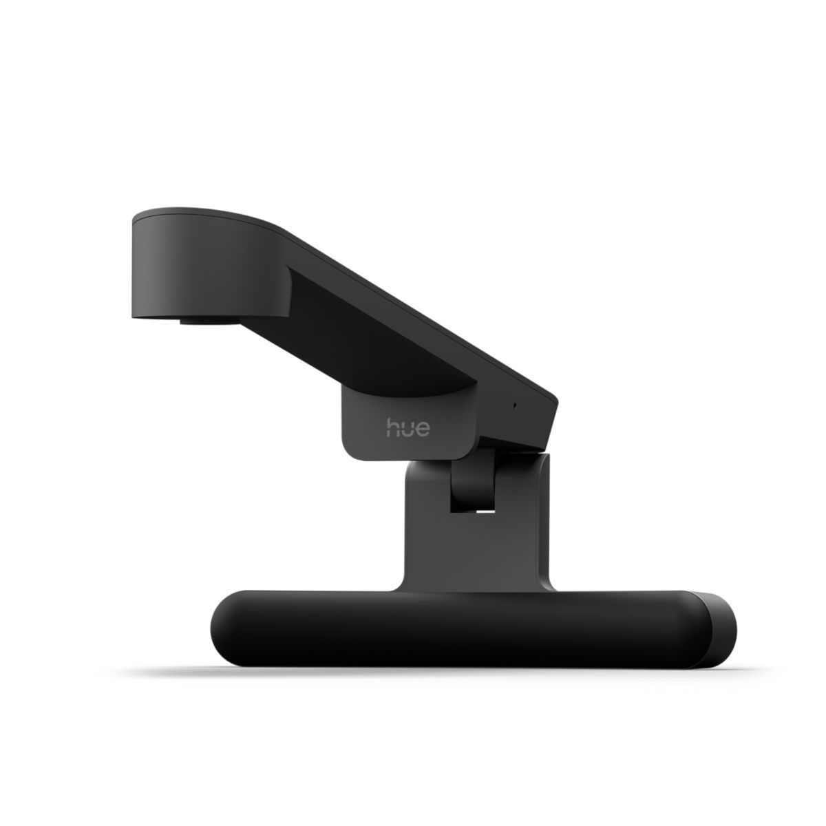 Caméra Philips Hue Play Screen Sync noire montée sur son support pour téléviseur