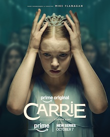 Affiche officielle de la série Carrie sur Prime Video, Summer H. Howell dans le rôle-titre