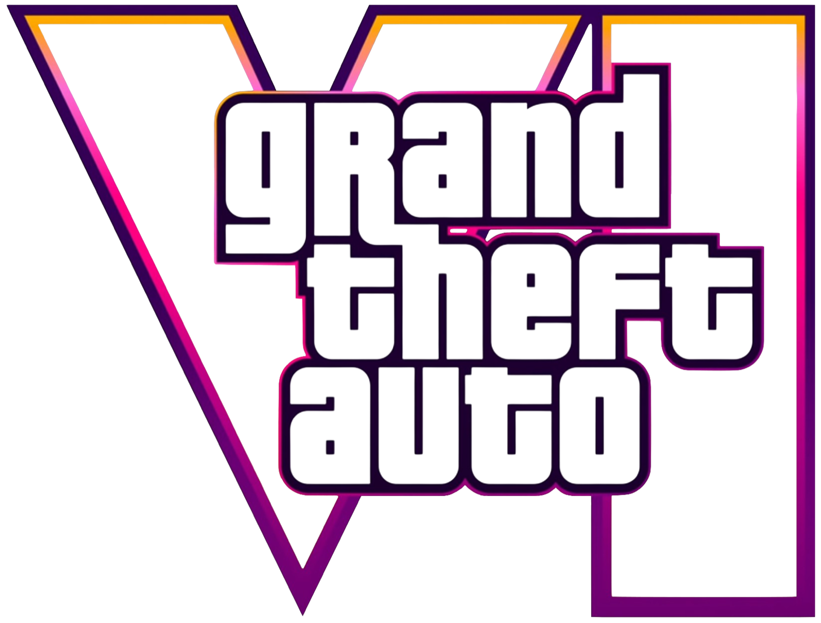 Logo officiel de Grand Theft Auto VI (GTA 6) de Rockstar Games