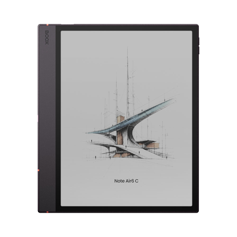 Tablette liseuse Boox Note Air6 C, écran e-ink couleur de 10,3 pouces, vue de face