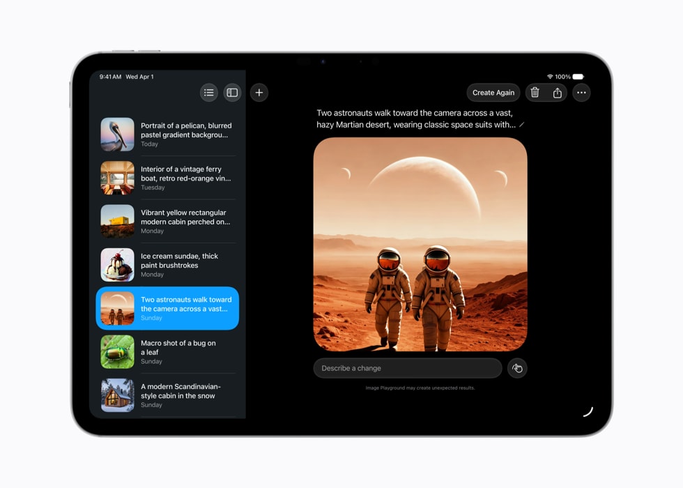 Fonctionnalite Image Playground d'iOS 27 generant un fond d'ecran d'iPhone