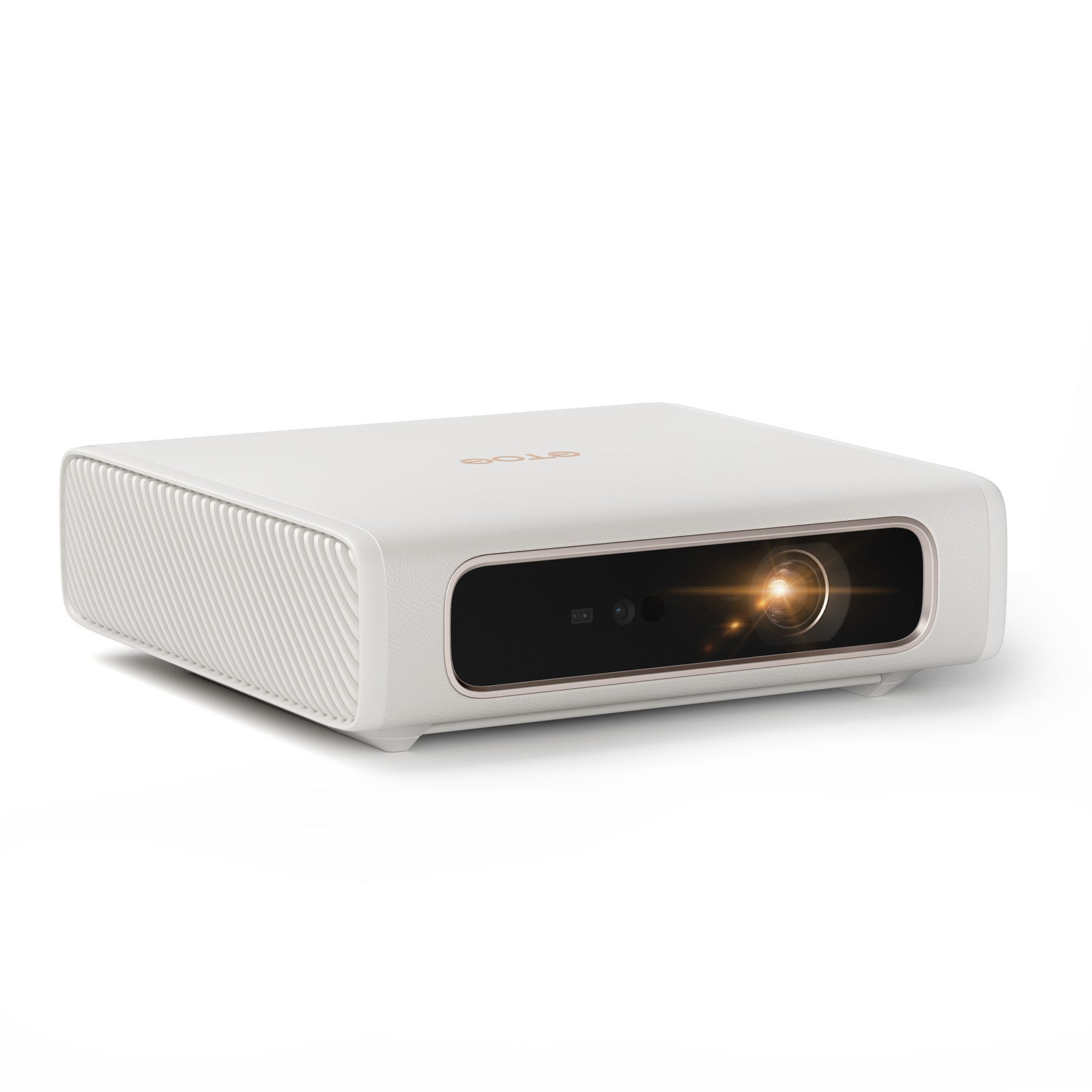 Le vidéoprojecteur portable ETOE Dolphin 2, boîtier blanc avec objectif laser visible