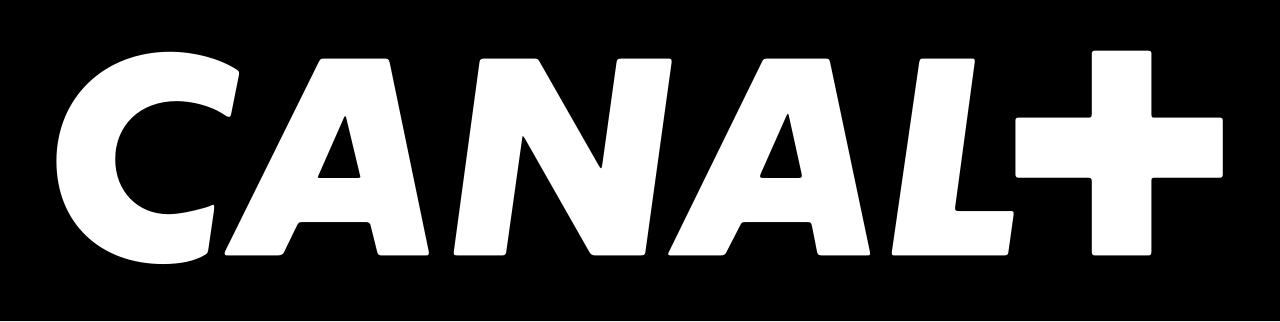 Logo officiel Canal+ en lettres blanches sur fond noir