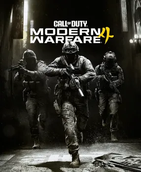 Jaquette officielle de Call of Duty: Modern Warfare 4 montrant trois soldats dans une ruelle sombre