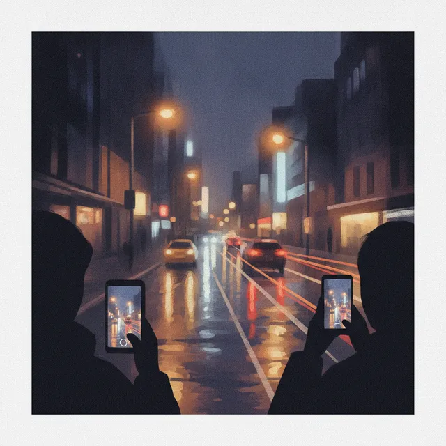 Photographie de nuit au smartphone en soirée