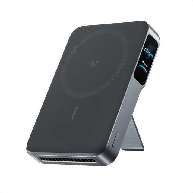 Batterie externe magnétique Anker MagGo 2 Pro avec écran intelligent et pied intégré