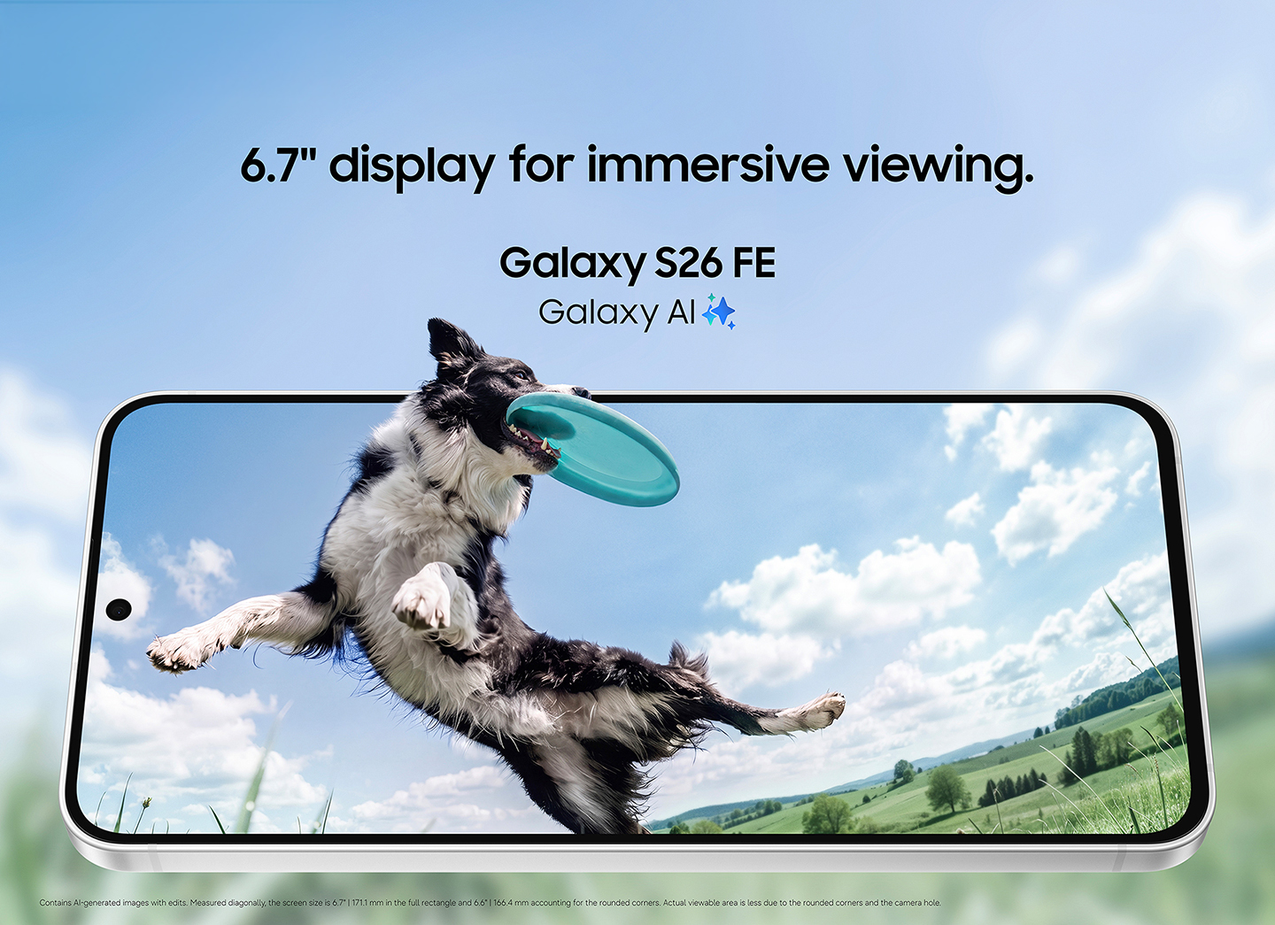 Samsung Galaxy S26 FE et son écran AMOLED de 6,7 pouces