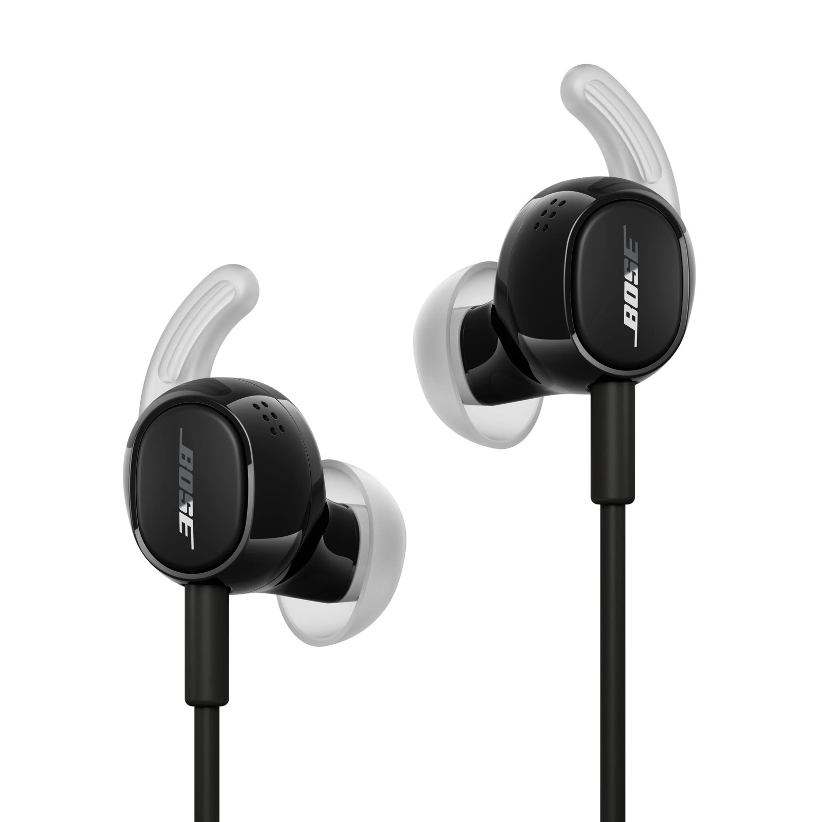 Les Bose Noise Cancelling Wired Earbuds, écouteurs intra-auriculaires filaires noirs avec câble USB-C et ailettes de maintien